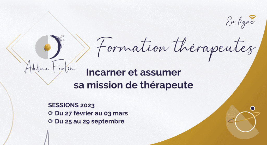Affiche formation thérapeutes, Adeline Ferlin, enseignement spirituel, Toulouse
